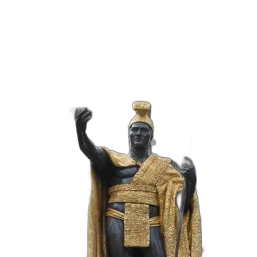 crown, staff, sword, weapon, 3d render, concept art, statue, man transparent PNG cut-out