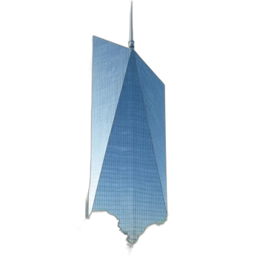 building, weapon, umbrella, 3d render, photorealistic, concept art, vaporwave, blue transparent PNG cut-out