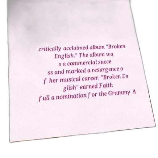 jacket, text-based, image, discussing, critically, acclaimed, album, broken transparent PNG cut-out
