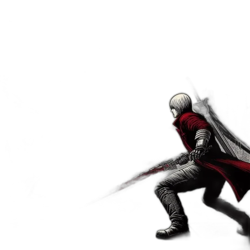 sword, weapon, mask, concept art, comic book art, fantasy art, 3d render, red transparent PNG cut-out