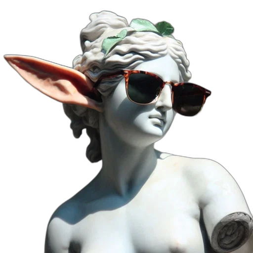 staff, mask, jewelry, crown, 3d render, fantasy art, vaporwave, concept art transparent PNG cut-out