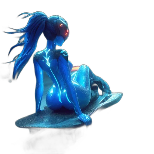 robot, dress, creature, mask, 3d render, concept art, fantasy art, anime transparent PNG cut-out
