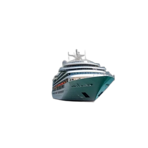 hat, 3d render, photorealistic, large, white, cruise, ship, multiple transparent PNG cut-out