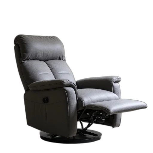 furniture, 3d render, back, recliner, gray, costco, coup transparent PNG cut-out