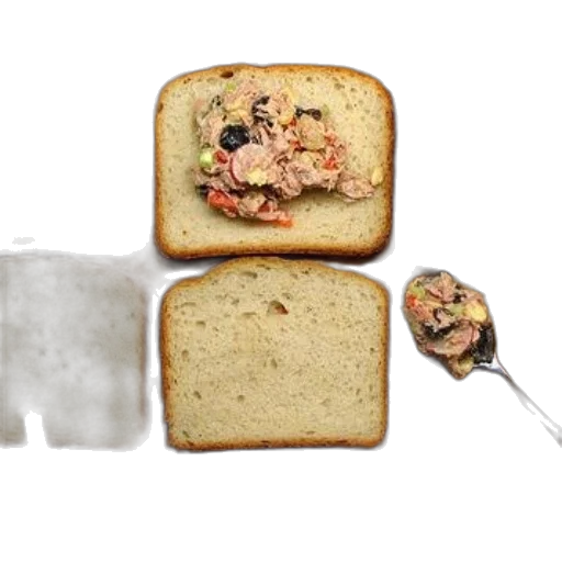 food, six, slices, bread, wooden, cutting, board, one transparent PNG cut-out
