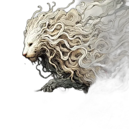 dragon, hair, creature, animal, fantasy art, concept art, comic book art, photorealistic transparent PNG cut-out