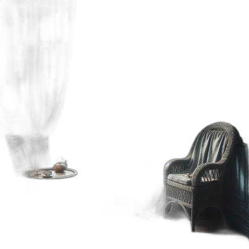 furniture, robot, shoes, bottle, 3d render, concept art, photorealistic, watercolor transparent PNG cut-out