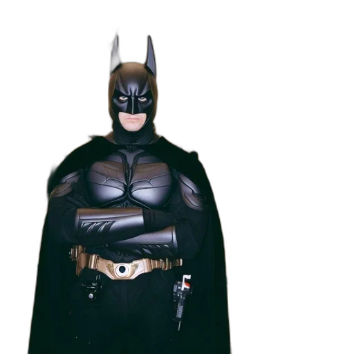 mask, comic book art, concept art, 3d render, batman, stands, holiday-decorated, shopping transparent PNG cut-out