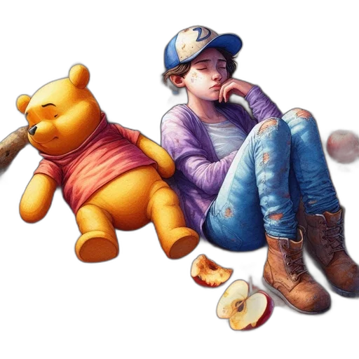 concept art, pixel art, fantasy art, photorealistic, pastel, golden, colorful, young transparent PNG cut-out