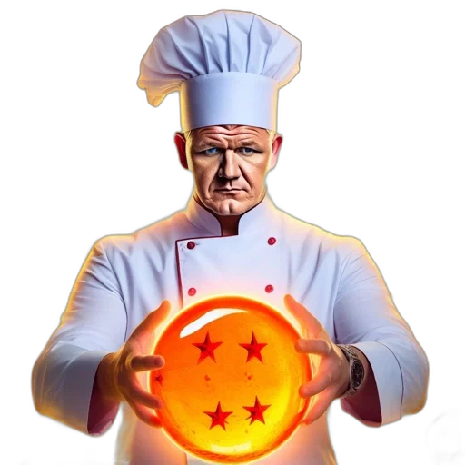 staff, food, weapon, concept art, photorealistic, 3d render, fire, chef transparent PNG cut-out