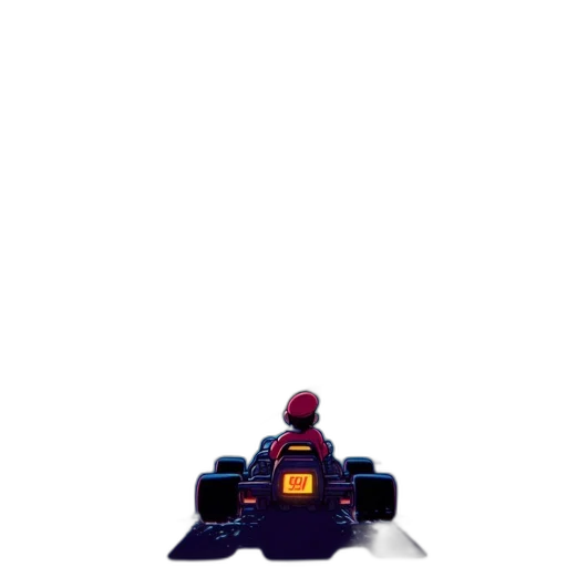 robot, car, weapon, crown, pixel art, concept art, 3d render, comic book art transparent PNG cut-out
