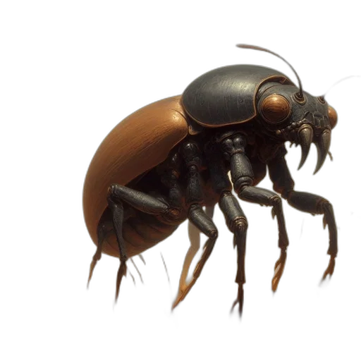 animal, creature, robot, concept art, 3d render, photorealistic, intricate, insectoid transparent PNG cut-out
