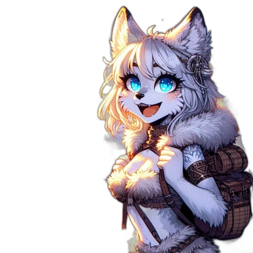 staff, jacket, fantasy art, pixel art, anime, concept art, monochrome, blue transparent PNG cut-out
