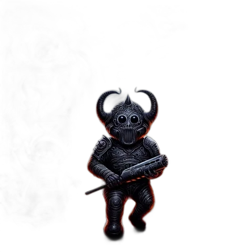 staff, creature, weapon, animal, pixel art, concept art, 3d render, fantasy art transparent PNG cut-out