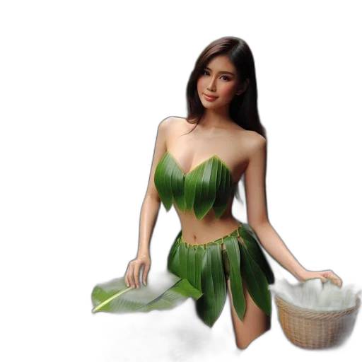 food, pixel art, photorealistic, concept art, fantasy art, underwater, forest, green transparent PNG cut-out