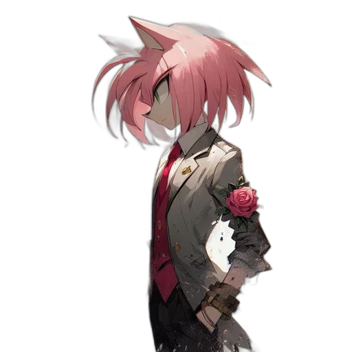 staff, weapon, jacket, mask, concept art, pixel art, anime, fantasy art transparent PNG cut-out