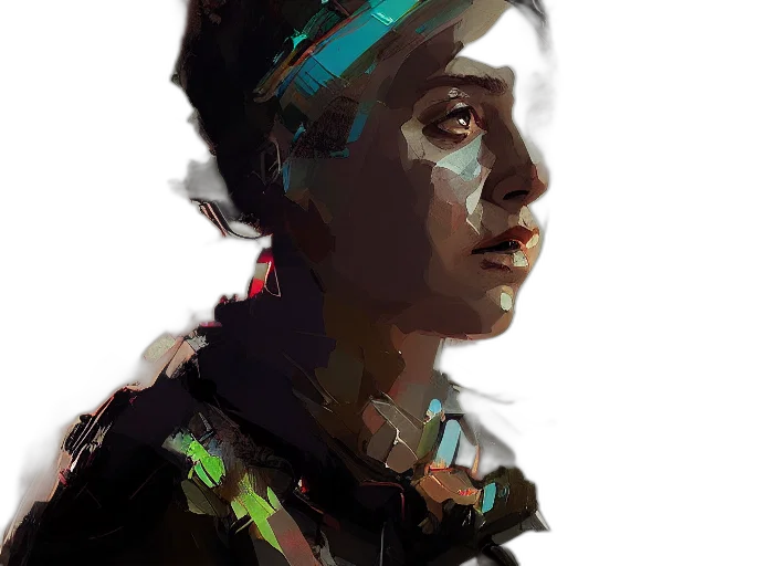 face, robot, mask, creature transparent PNG cut-out