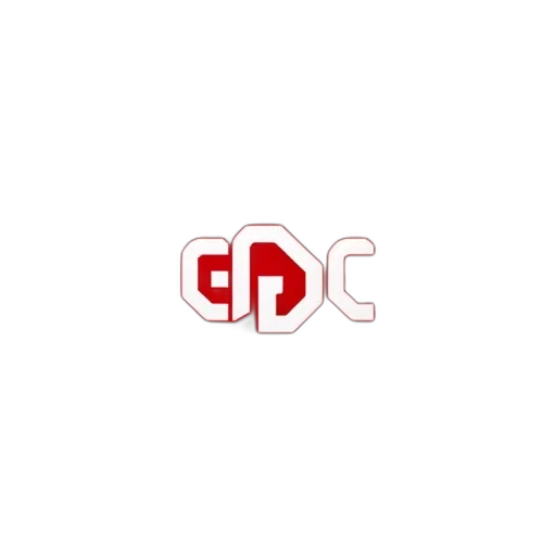 3d render, pixel art, concept art, red, game, developers, conference, logo transparent PNG cut-out