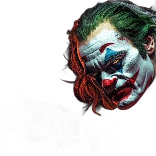 mask, face, comic book art, concept art, photorealistic, watercolor, character, green transparent PNG cut-out