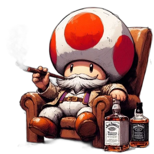 concept art, pixel art, comic book art, fantasy art, whimsical, toad, video, game transparent PNG cut-out