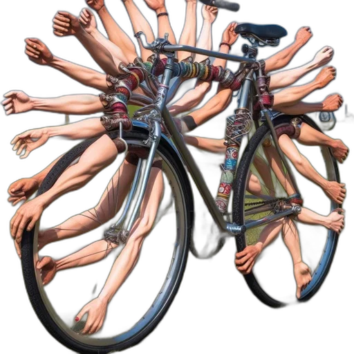 weapon, jewelry, car, shoes, concept art, 3d render, unusual, bicycle transparent PNG cut-out