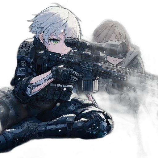 weapon, concept art, cyberpunk, anime, watercolor, fire, outer space, snow transparent PNG cut-out
