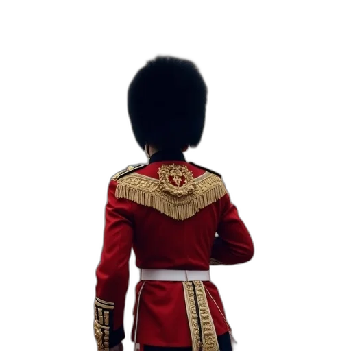 jacket, staff, crown, hat, 3d render, concept art, photorealistic, pixel art transparent PNG cut-out