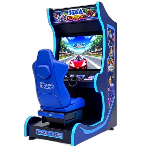 car, modern, arcade, machine, sleek, design, featuring, large transparent PNG cut-out