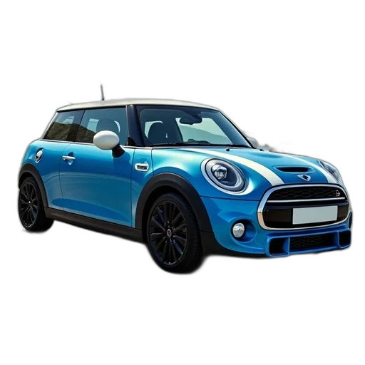 car, 3d render, photorealistic, blue transparent PNG cut-out