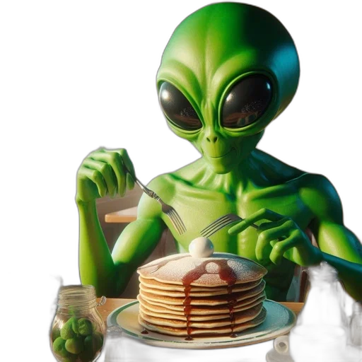 food, concept art, 3d render, outer space, unusual, scene, portrays, extraterrestrial transparent PNG cut-out
