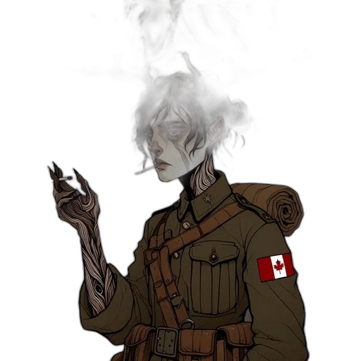 jacket, staff, weapon, creature, concept art, fantasy art, comic book art, pixel art transparent PNG cut-out
