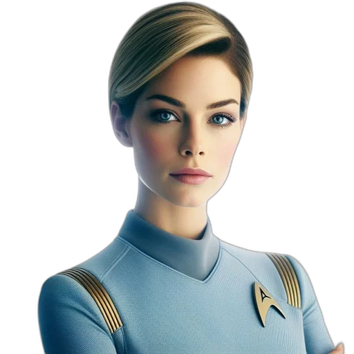 staff, face, robot, dress, concept art, photorealistic, cartoon, comic book art transparent PNG cut-out