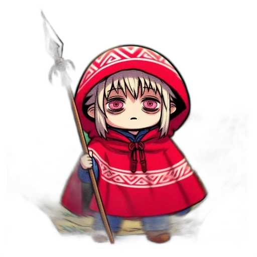 staff, weapon, sword, umbrella, pixel art, anime, concept art, fantasy art transparent PNG cut-out