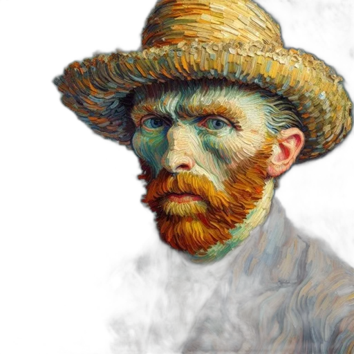 hat, face, mask, staff, oil painting, photorealistic, watercolor, fantasy art transparent PNG cut-out