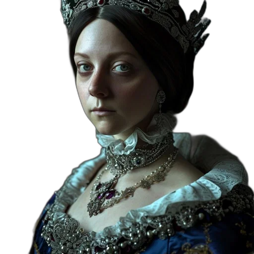 crown, jewelry, face, dress, photorealistic, 3d render, fantasy art, concept art transparent PNG cut-out