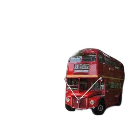 car, 3d render, concept art, photorealistic, pixel art, red, double-decker, bus transparent PNG cut-out