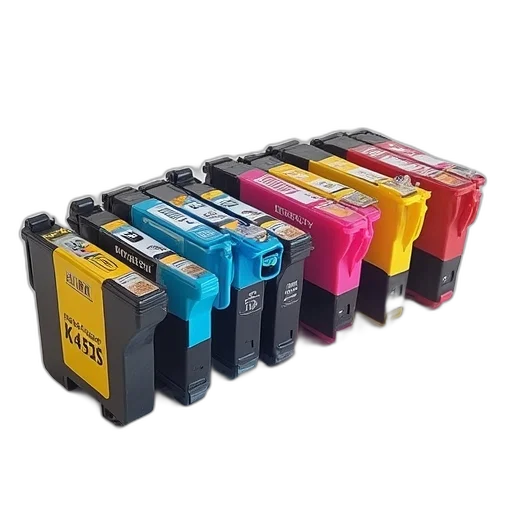 colorful, neon, printer, compatible transparent PNG cut-out