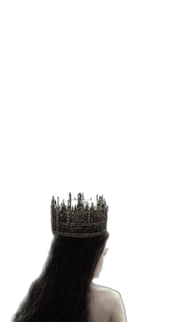 crown, hat, hair, shoes transparent PNG cut-out