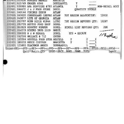 document, titled, 222601, various, entries, including, burgers, market transparent PNG cut-out