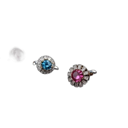 jewelry, crown, collection, colorful, shiny, new-looking, cufflinks, displayed transparent PNG cut-out