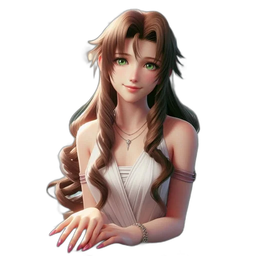 staff, dress, jewelry, face, fantasy art, pixel art, anime, concept art transparent PNG cut-out