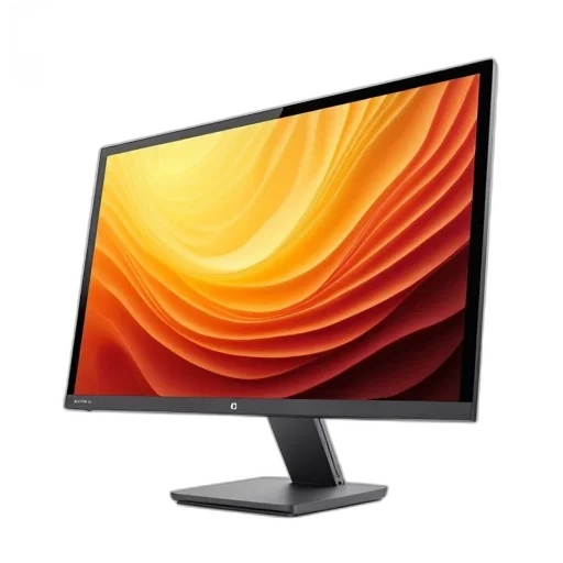 furniture, 3d render, modern, computer, monitor, sleek, black, frame transparent PNG cut-out