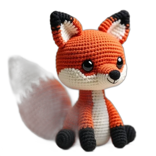 3d render, crochet, amigurer, little transparent PNG cut-out