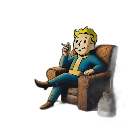 furniture, robot, staff, bottle, pixel art, concept art, cartoon, 3d render transparent PNG cut-out