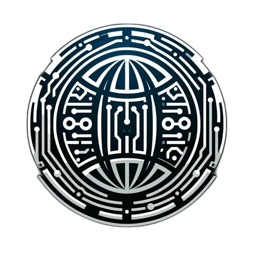staff, jewelry, crown, robot, monochrome, abstract, circular, composition transparent PNG cut-out