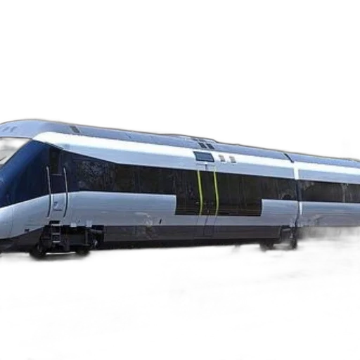 concept art, 3d render, photorealistic, sleek, modern, train, futuristic, design transparent PNG cut-out
