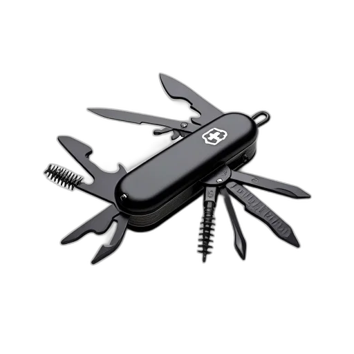 hair, weapon, staff, crown, 3d render, sleek, black, swiss transparent PNG cut-out