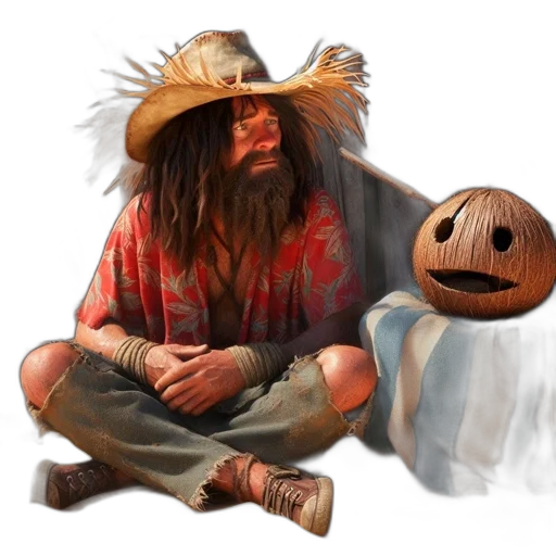 mask, hat, face, creature, concept art, fantasy art, photorealistic, 3d render transparent PNG cut-out