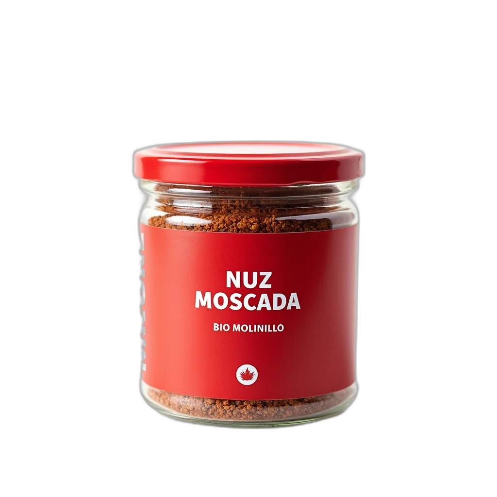 3d render, photorealistic, red, spice, container, clear, plastic, lid transparent PNG cut-out