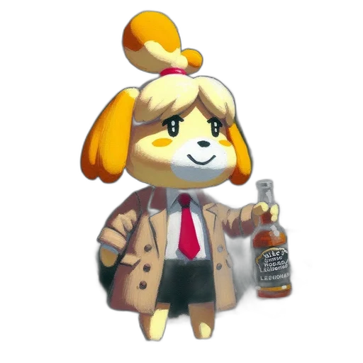 staff, animal, jacket, concept art transparent PNG cut-out